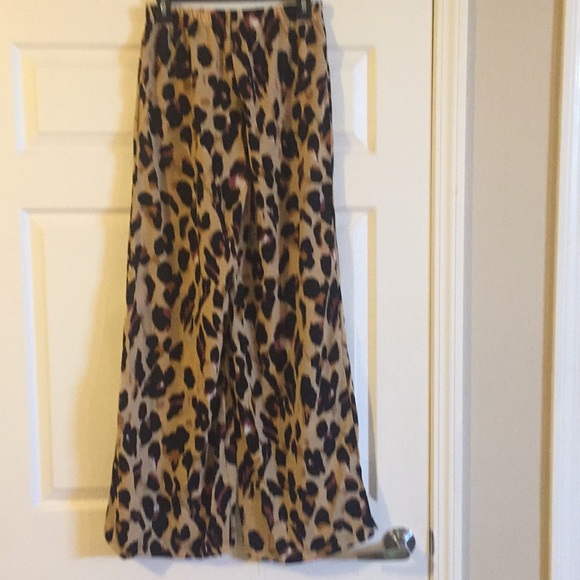 Pants - NWOT CheetahPrint Pants/Elastic waistband/wide leg